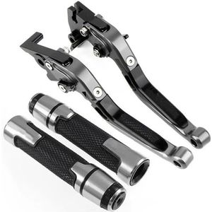 Voor Voor FZ6 Voor FZ 6 Voor FAZERA Motorfiets Rem Koppelingshendel & 7/8 Stuur Grips Grips 2004-2010 Rem Koppeling Hendel(Titanium)