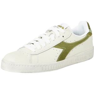 Diadora Game L Low Waxed Suede Pop, gymschoenen, uniseks, voor volwassenen, White Fern, 44 EU