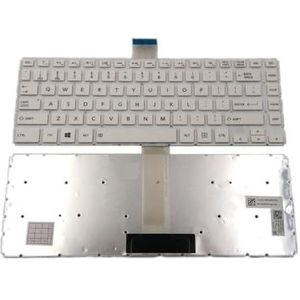 Laptoptoetsenbord voor Satellite L45-B4182SM -B4201SL -B4202WL -B4204FL Wit zonder achtergrondverlichting en frame