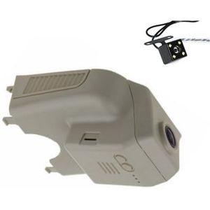 Auto Road Record WiFi DVR Dash Camera Rijvideorecorder Compatibel met Mercedes Benz C-Klasse MB W204 2007~2015(Front And Back beige)