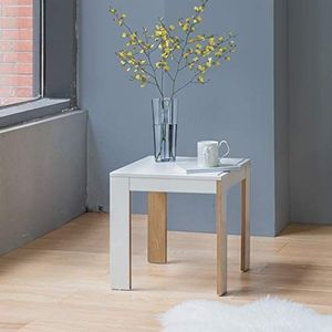 WZWTYSM Sofa bijzettafel eenvoudig ontwerp moderne vierkante bijzettafel woonkamer bank bijzettafel kleine tafel eetkamer huismeubilair tafel voor gebruik in slaapkamer woonkamer salontafel (kleur: Gr