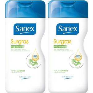 Sanex Surgras Douchereparatie, 500 ml, 2 stuks