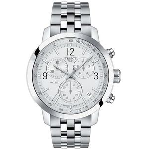 Tissot orologio PRC 200 Chronograph 43mm argento quarzo acciaio T114.417.11.037.00