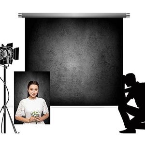 Kate Zwart grijs fotografie achtergrond fotostudio grijs kleurverloop opvouwbare achtergrond shabby wanddecoratie achtergrond 2,2 x 1,5 m