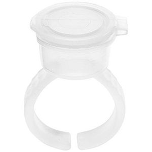 Inktringen cups, pigment ringen, makeup beauty tools, tattoo ringen cups wegwerp lijm houder plastic tattoo inkt pigment ring zelfklevende makeup ringen palet voor wimperextensions nail art
