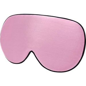 2 stuks moerbeizijde slaapmasker zachte blinddoek glad oog slaaphulp oogschaduw cover patch verband voor slaap (roze)