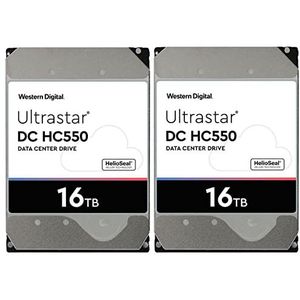 WD 2-pack Ultrastar SATA-serie 16TB SATA III 3,5"" interne datacenter HDD, 7200 RPM