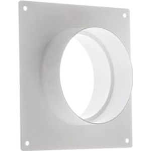 Ø 100mm Buisverbinder - Muurflens Wandflens - Verbindingsstuk Connector Ventilatiebuis - PVC Kunststof