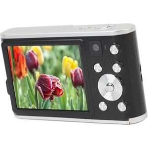 Digitale Camera, Digitale Camera Vlogcamera met 16x Digitale Zoom 2,8 Inch IPS-scherm 48 MP voor Tieners Beginner (BLACK)