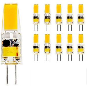 Mengjay® 10 x G4 AC DC 12 V LED-lamp lamp SMD warm wit 2,5 W vervanging halogeenlamp 360 stralingshoek Luz LAMPADA LED