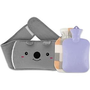 Mini warm water bottlehot, warmwaterkruik schattige warmwaterkruikzak met pluche taillehoes voor pijnverlichting winter warme heuptas vrouwelijke warme buik handen en voeten warmer (maat : A) (maat :