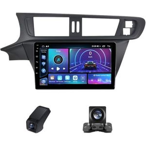 Autoradio 2 Din Bluetooth met Carplay en Android Auto,geldt voor Citroen C3-XR 2010-2018 10 inch met touchscreen stereo auto ondersteunt GPS stuurbediening Achteruitrijcamera(NF-7)