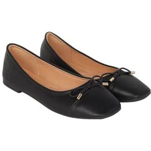 Dorothy Perkins Dames/Dames Petra Vierkante Neus Comfort Ballerina Flats, Zwart, 38 EU