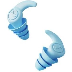 1 paar anti-geluid siliconen oordopjes zwemmen oordopjes isolatie interferentie voor werk slapen surfen zacht comfort oorbeschermer (blauw)