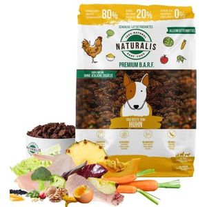 Naturalis Smart 80 BARF droogbaarf hondenvoer 1 kg kip alleen diervoer zonder toevoegingen graanvrij sojavrij glutenvrij hypoallergeen