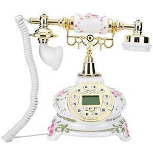 VDLLQYN, Retro Vintage Antieke Telefoon, FSK/dual systeem Telefoon Thuiskantoor Retro Telefoon met Oude Mode Antieke Telefoon Vaste lijn ，Antieke telefoon