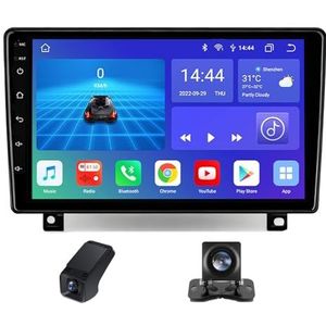 Carplay autoradio 2 Din geldt voor Opel Astra H 2006-2014 met Android Auto Bluetooth 9 inch touchscreen autoradio met FM-radio/GPS stuurwielbediening+achteruitrijcamera ADAS DVR(X1)