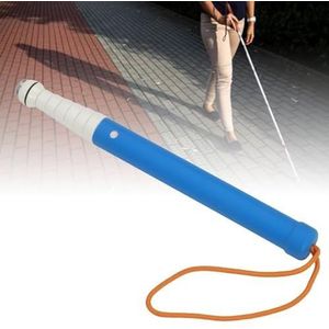 Witte stok, Wandelstok for blinden en slechtzienden, reflecterende legering met gemakkelijke grip