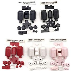 Vervangende A B X Y L R D Pad Knoop Volledige Knop Set voor Nintendo DS Lite NDSL, Kleur: wit