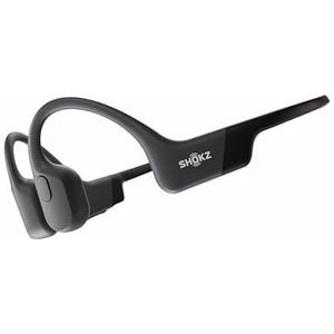 SHOKZ OpenRun USB-C Bone Conduction sportkoptelefoon, draadloze Bluetooth-koptelefoon met microfoon, waterdichte koptelefoon met open-ear voor hardlopen, trainen(Zwart)
