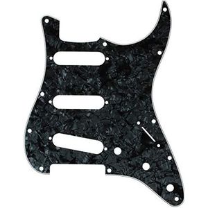 Fender 099-2141-000 4-Ply Black Pearl 11-Hole Mount S/S/S Stratocaster Pickguard