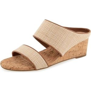Aerosoles Dames Wheeler Wedge Sandaal, Natuurlijke Tan Raffia Cork, 10 UK Wide