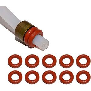SW-K Drukslangafdichting, 4 mm, teflonslang, compatibel met Saeco Philips, Siemens, Bosch, Krups, Spidemel, Gaggia, Mielen, Solis, Koning, Jura, Delonghi, Melitta, AEG, Neff, Gaggenau, 10 stuks