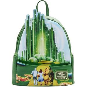 Loungefly Wizard of Oz Emerald City Mini Rugzak, Groen, Standard