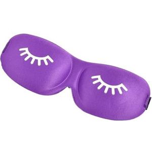3D slaapmasker, schoonheid, wimper, slapende oogmasker, oogmasker, slaaphulp reizen, buiten, thuis, ogenrust, ontspannen, oogschelp, gezondheidszorg (paars)