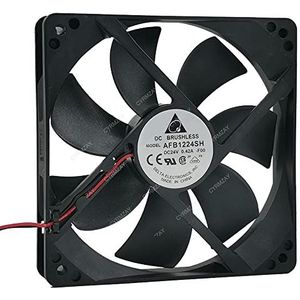 CYRMZAY Compatibel voor Delta AFB1224SH 24V 0.42A 12025 12cm 2-Wire Cooling Koelventilator