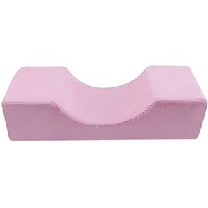 cypreason Wimperkussen, U-vormig wimperverlengingskussen, wimperkussen nek, ergonomisch gebogen nekkussen, van traagschuim, make-up wimpergroefkussen