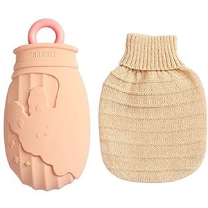 Leuke cartoon thermische tas Cartoon warmwaterzak for nek om warm te blijven in de winter / 820 (Color : Pink)