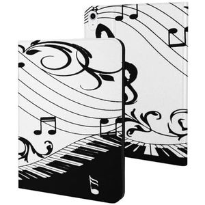 Chique Muziek Piano Toetsenbord Note Case Compatibel Voor iPad 10 (10.9 inch) Slim Case Cover Beschermende Tablet Gevallen Stand Cover