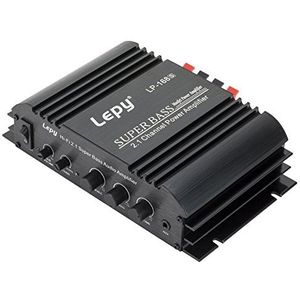 LEPY LP-168S 2.1CH Super Bass Hifi Audio Stereo Eindversterker Auto Hifi Voor Auto Motorfiets Home Audio Apparaten + DollaTek LED-licht