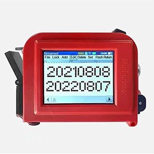 Handheld Inkjet -printer 12.7mm aanraakscherm QR BAR BATCH CODE DATUM Logo Vervallabel Draagbare Handheld Jet Thermische Inkjet-printer Niet gemakkelijk te vervagen