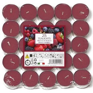 100 Theelichten Mixed Berries / Rode Vruchten Aladino, Italy