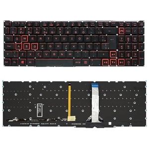 ITABacklit toetsenbord voor 5 AN517-54 -41 AN515-45 voor Predator voor Helios 300 PH315-54 LG05P_N16B3L(BR Red Word Light)