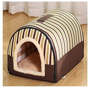 Hondenmand Warm Hondenhok Huis Lounge Voor Katten Medium Kleine Hond Binnen Warm Opvouwbaar Wasbaar Huisdierbed (Color : 9, Size : 45X38X36cm)