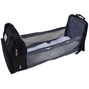 Luiertas, multifunctionele babyluiertas Rugzak Oxford-doek voor bady-peuter voor dagelijks gebruik voor mama voor op reis(zwart)