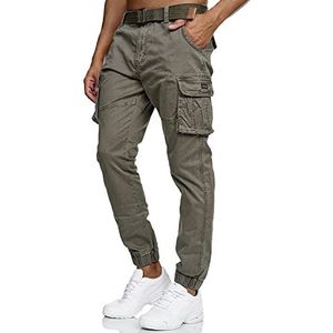 INDICODE JEANS - Broek - Kaki - Regular Fit - Lang/maxi