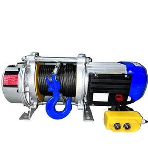 Elektrische takel Elektrische Lier Met Draadloze Afstandsbediening 30M, Zware Lier 1500Kg/1.5T, hijstakel Lier 110V/220V/380V elektrische motorlier(110V Wired switch)