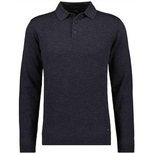 RAGMAN Heren Merino Polo Pullover, asfalt-018, 3XL