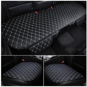 Beschermhoes Autostoel Voor Toyota Voor Camry Voor Highlander Voor Harrier Voor Sequoia Voor Corolla Voor Land Voor Cruiser Auto Kussen Accessoires(3PCS BlackWhite)