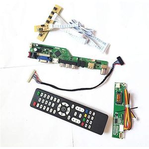 Voor LTN154X7-L02/L03 LCD scherm panel T.V53 controller board Remote+Inverter+toetsenbord 1CCFL 30Pin LVDS VGA HDMI AV USB DIY kit (LTN154X7-L03)