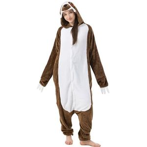 Katara 1744 - Pluizer-kostuum, onesie/jumpsuit, eendelige body voor volwassenen, dames en heren, als pyjama of pyjama, uniseks, veel verschillende dieren