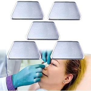 MENURSY Aluminium neusspalken, neusbrace breuk orthopedische immobilisatie, septoplastiek neuscorrectie externe neusondersteuning beschermer, 5 stuks (L)