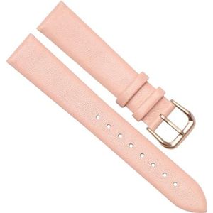 Chlikeyi Horlogebandje voor dames, ultradun, zacht echt leer, armband met vlindergesp, roségoud 1, 12 mm