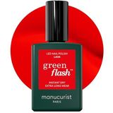 Manucurist - Green Flash - Gel Nagellak - Rood Oranje Lava - 15 ml - Vegan - 12-Free - Plantaardig