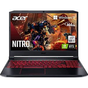 Acer Nitro 5 Gaming Laptop, 15.6"" 144Hz IPS FHD Display, Intel Core i5-10300H, 8GB DDR4 RAM, 256GB NVMe SSD, NVIDIA GeForce RTX 3050 GPU, American English Backlit Keyboard, Windows 11 Home