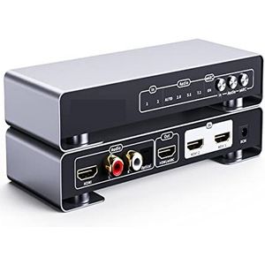 HDMI-schakelaarsplitter 4K60Hz EARC HDMI Audio Extractor HDMI Naar HDMI R/L Optische Toslink R/L Spdif 7.1/5.1 audio Converter Schakelaar Splitter voor dvd-speler TV PC